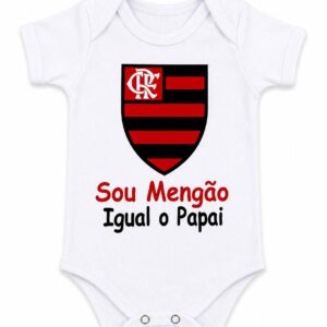 BODY FLAMENGO IGUAL PAPAI