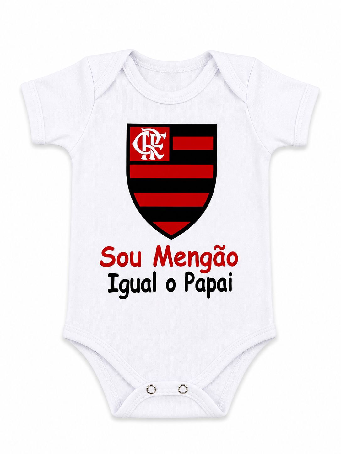 BODY FLAMENGO IGUAL PAPAI